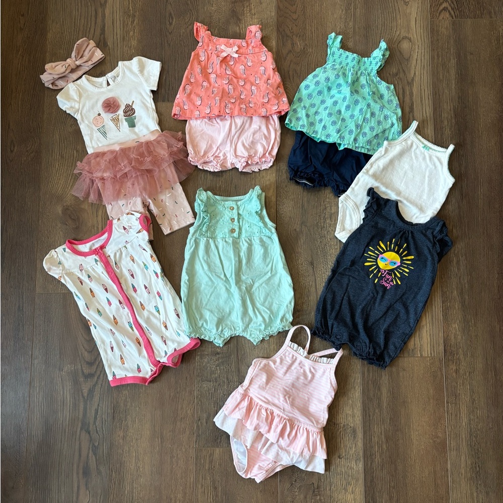 Baby Girl Summer Clothing Set